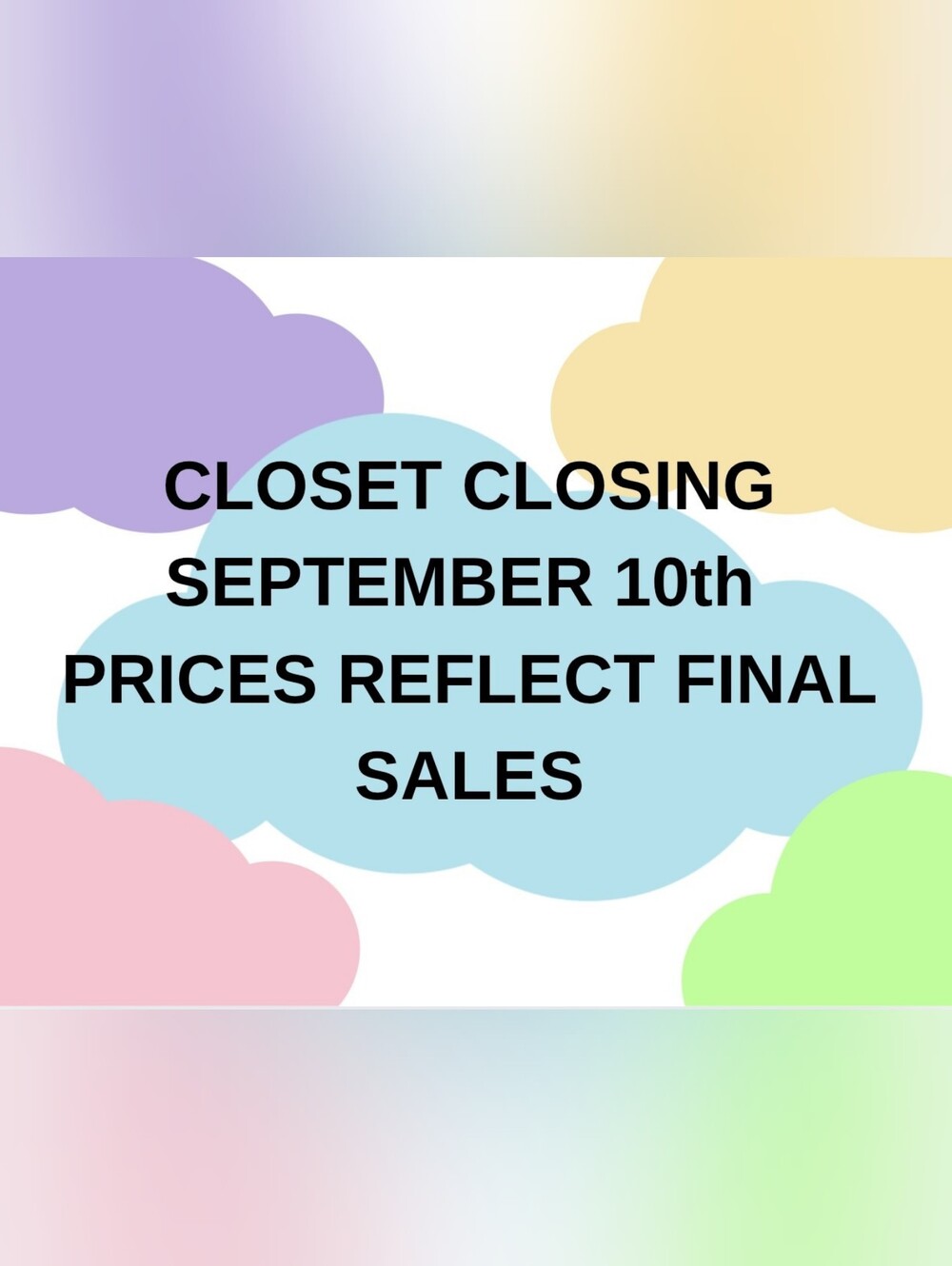 FINAL PRICING..CLOSING SEPT 10TH